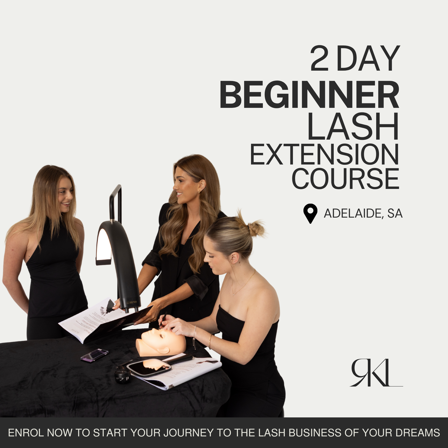 TWO DAY IN-PERSON BEGINNER LASH COURSE | CLASSIC LASHES | BUSINESS FUNDAMENTALS + SOCIAL MEDIA